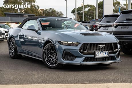 Blue 2025 Ford Mustang Convertible Gt 5.0 V8