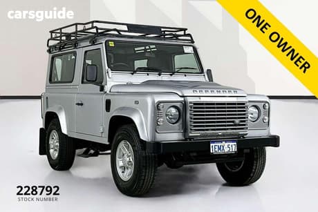 Silver 2014 Land Rover Defender Wagon 90
