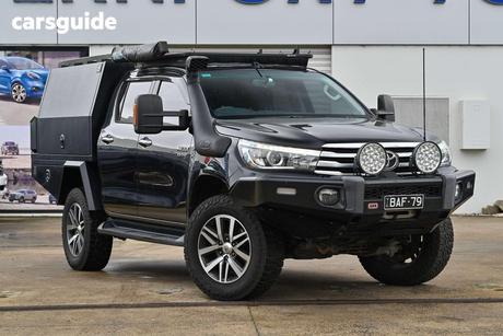 Black 2016 Toyota Hilux Dual Cab Utility Sr5 (4X4)