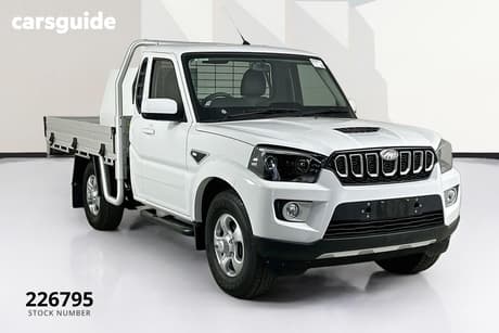 White 2022 Mahindra PIK-UP Cab Chassis S6+ 4X4 With Gpa Tray