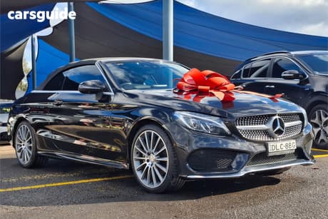 Blue 2016 Mercedes-Benz C200 Cabriolet