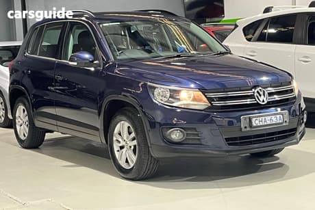 Black 2012 Volkswagen Tiguan SUV 132 TSI PACIFIC 5NC MY12