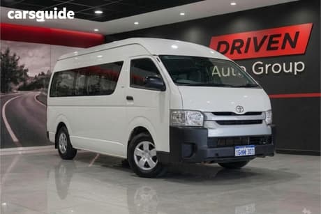 White 2014 Toyota HiAce Bus Commuter