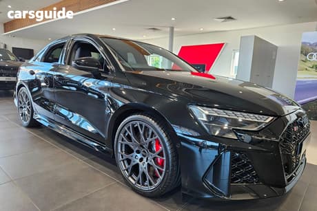 Black 2025 Audi RS 3 Sedan (NO BADGE)