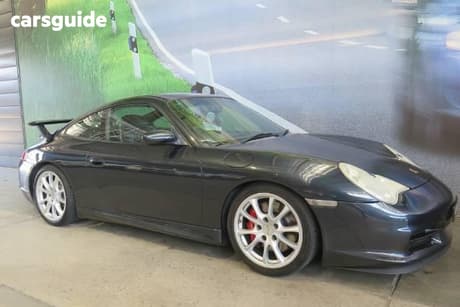 Blue 2003 Porsche 911 Coupe Gt3