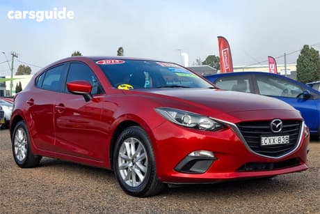 Red 2015 Mazda 3 Hatchback Neo