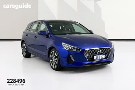 Blue 2019 Hyundai I30 Hatchback Premium