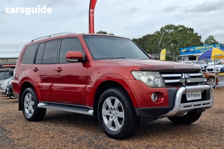 Red 2008 Mitsubishi Pajero Wagon Vr-X Lwb (4X4) 25Th Ann