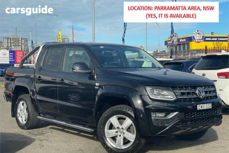Black 2018 Volkswagen Amarok Dual Cab Utility V6 Tdi 550 Highline