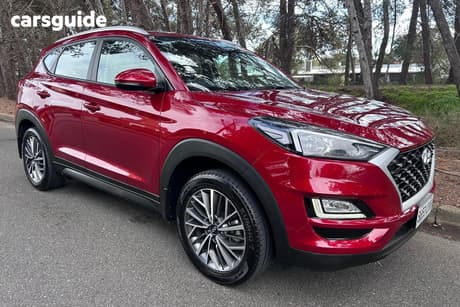 Red 2020 Hyundai Tucson Wagon Active X (2Wd) Black Int