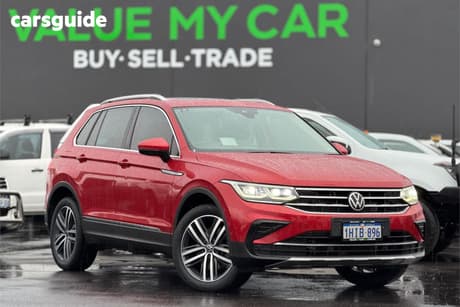 Red 2021 Volkswagen Tiguan Wagon 162 Tsi Elegance
