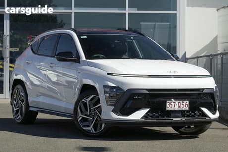 White 2023 Hyundai Kona Wagon Premium N Line Sunroof