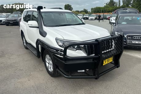White 2019 Toyota Landcruiser Prado Wagon Gxl (4X4)