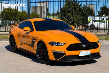 Orange 2018 Ford Mustang Coupe GT 5.0 V8 FM MY18