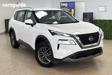 White 2024 Nissan X-Trail Wagon St (4Wd) 7 Seat
