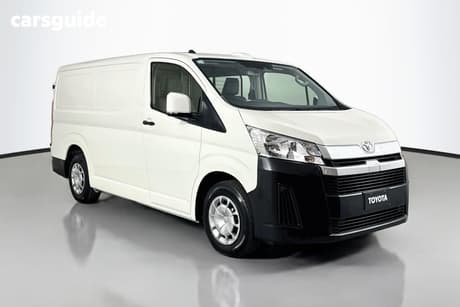 White 2023 Toyota HiAce Van Lwb