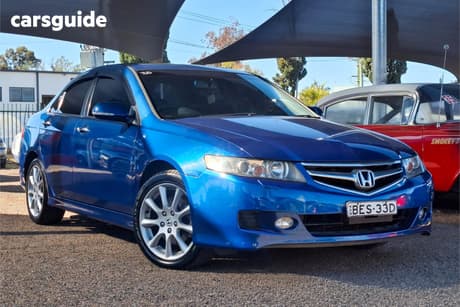 Blue 2007 Honda Accord Euro Sedan Luxury