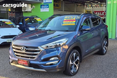 Blue 2017 Hyundai Tucson Wagon Highlander (Awd)