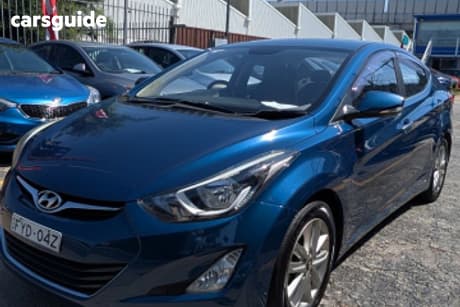 Blue 2015 Hyundai Elantra Sedan Trophy