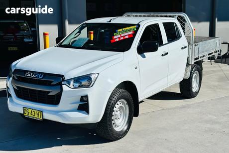 White 2021 Isuzu D-MAX Crew Cab Chassis Sx (4X4)