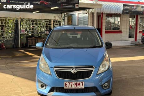 Blue 2013 Holden Barina Spark Hatchback Cd