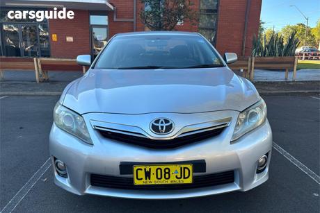 Silver 2010 Toyota Camry Sedan Hybrid