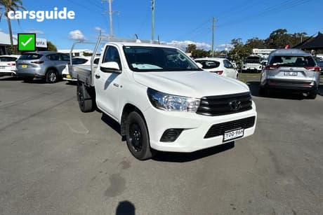 White 2024 Toyota Hilux Cab Chassis Workmate (4X2)