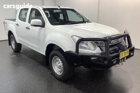 White 2019 Isuzu D-MAX Crew Cab Utility Sx (4X4)