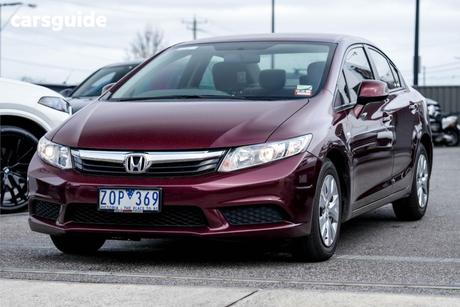 Red 2012 Honda Civic Sedan Vti