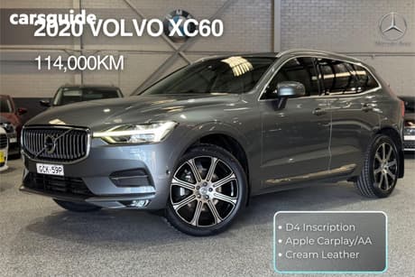 Silver 2020 Volvo XC60 Wagon D4 Inscription (Awd)