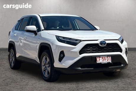 White 2024 Toyota RAV4 Wagon Gx (Awd) Hybrid