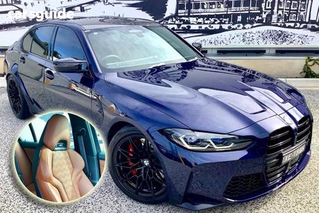 Blue 2024 BMW M3 Sedan Competition