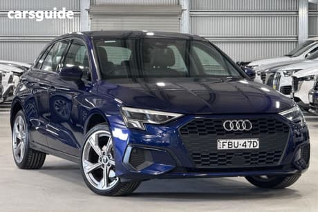 Blue 2023 Audi A3 Sportback 35 Tfsi Mhev