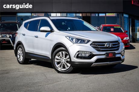 Silver 2016 Hyundai Santa FE Wagon Elite Crdi (4X4)