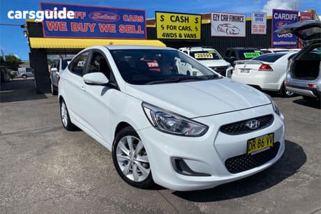 White 2017 Hyundai Accent Sedan Sport