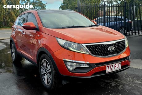 Orange 2015 Kia Sportage Wagon Platinum (Awd)