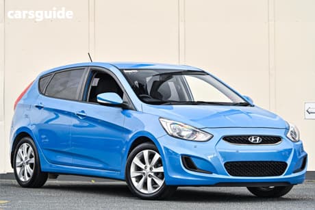 Blue 2018 Hyundai Accent Hatchback Sport