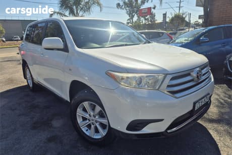 White 2012 Toyota Kluger Wagon Kx-R (Fwd) 7 Seat