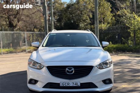 White 2015 Mazda 6 Wagon Sport