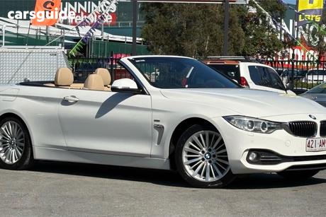 White 2014 BMW 420D Convertible Sport Line