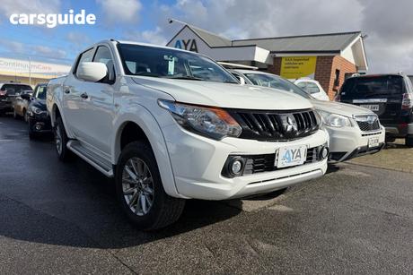 White 2017 Mitsubishi Triton Dual Cab Utility Glx