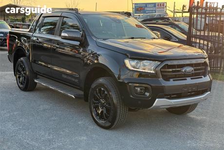 Black 2019 Ford Ranger Double Cab Pick Up Wildtrak 2.0 (4X4)