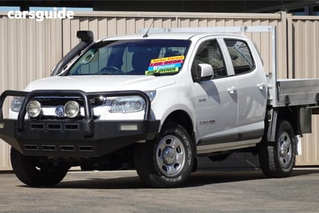 White 2014 Holden Colorado Crew Cab Chassis Lx (4X4)