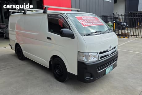 White 2012 Toyota HiAce Van Lwb