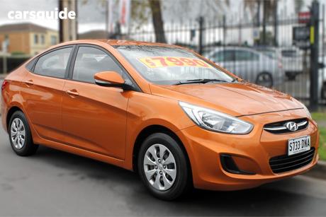 Orange 2016 Hyundai Accent Sedan Active
