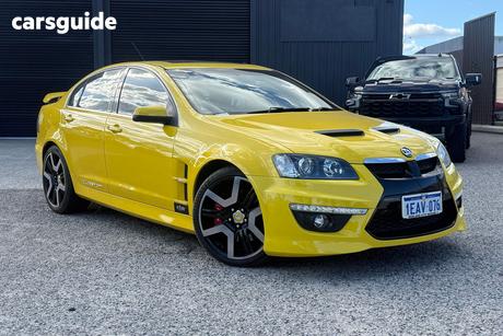 Yellow 2012 HSV Clubsport Sedan R8 R