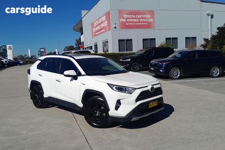 White 2021 Toyota RAV4 Wagon Cruiser (Awd) Hybrid