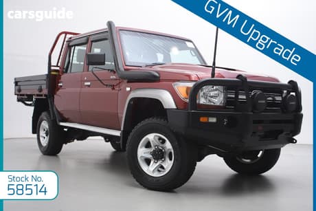 Red 2020 Toyota Landcruiser Double Cab Chassis Gxl