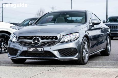 Grey 2017 Mercedes-Benz C200 Coupe