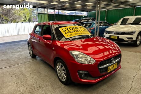Red 2021 Suzuki Swift Hatchback Gl Navi